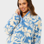 Rip Curl Party Pack Polar Fleece - Dame - Blue