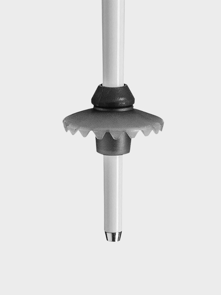 Stella S Skistav - White / Dark Anthracite - Gumpel & Co