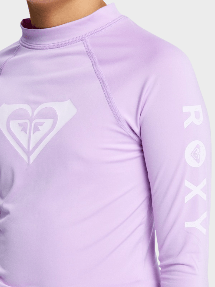 Whole Hearted Langærmet UV trøje - Pige - Crocus Petal - Gumpel & Co