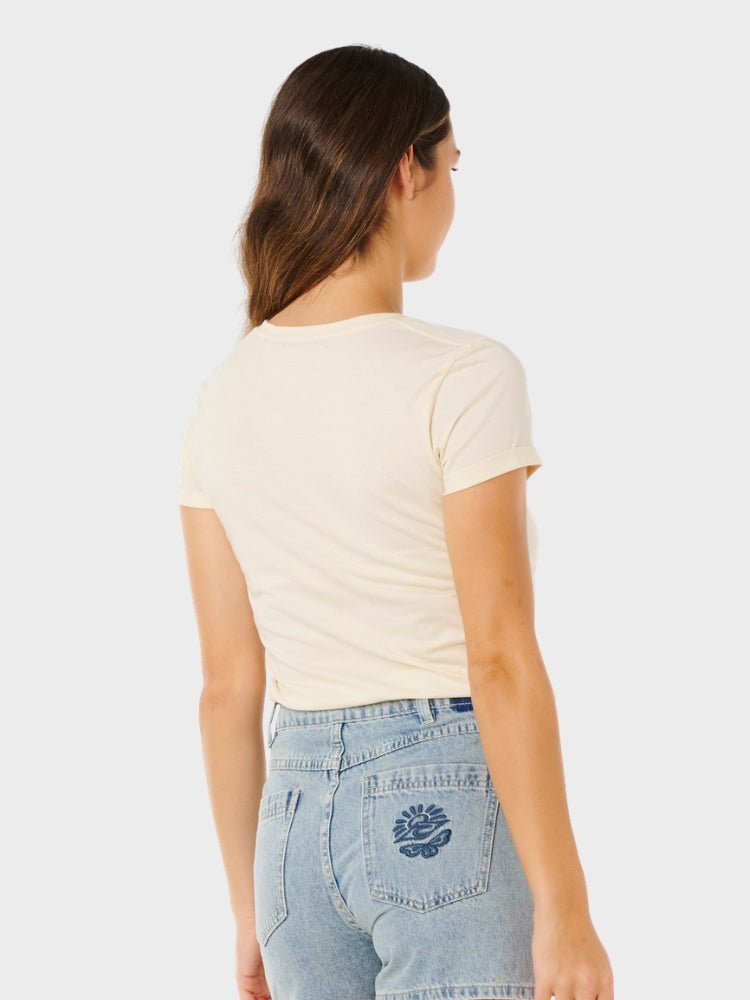 Rip Curl Rc Heart V Neck T shirt - Dame - Lily