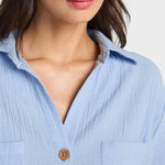 Swell Blouse Bluse Skjorte - Dame - Twilight Blue - Gumpel & Co