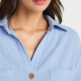 Swell Blouse Bluse Skjorte - Dame - Twilight Blue - Gumpel & Co