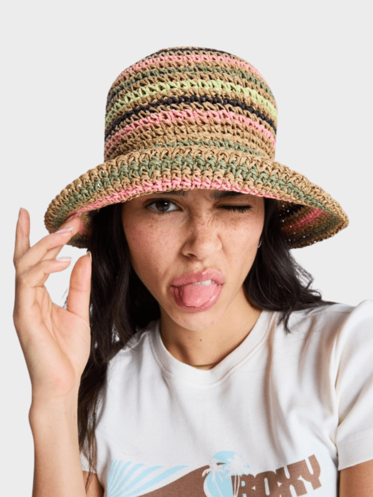 Roxy Candied Peacy Hat - Dame - Parchment