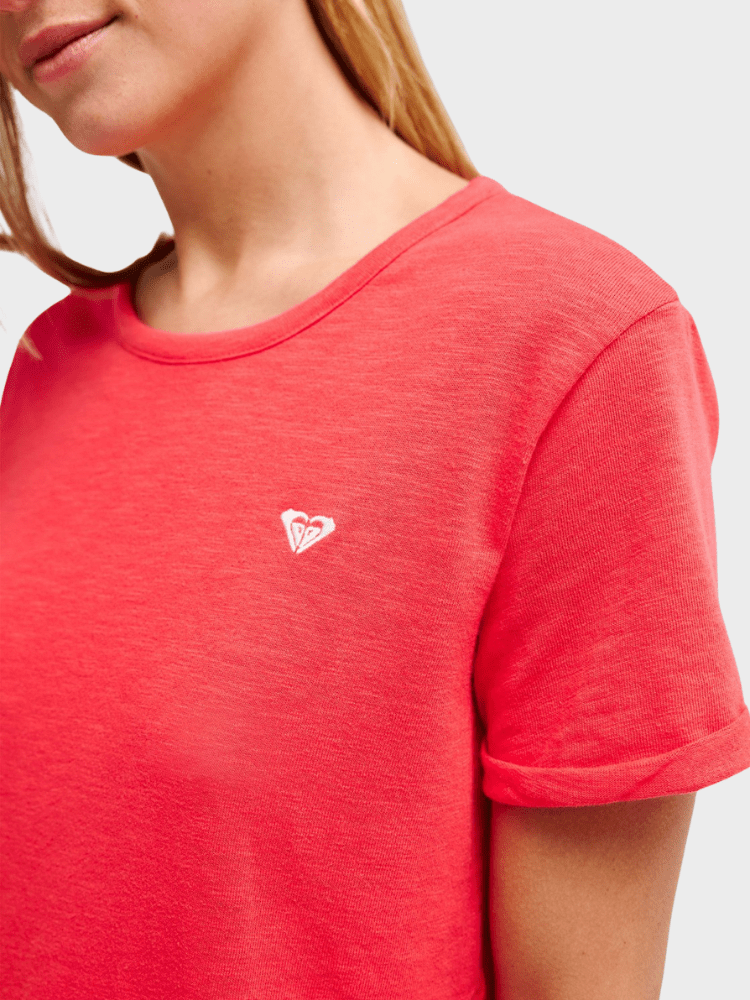 Roxy Oceanwave Regular Emby T shirt - Dame - Hibiscus