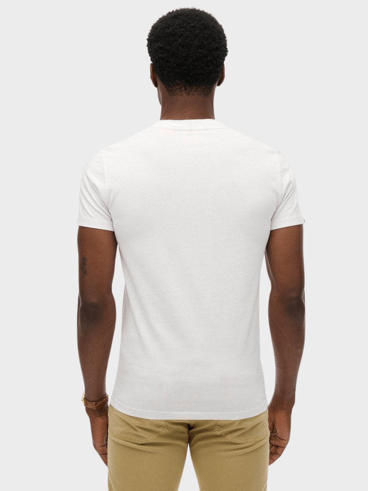 Organic Cotton Essential Logo Tshirt - Herre - Optic - Gumpel & Co