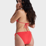 Solid Essentials Tie side Classic Bikini Underdel - Dame - Hibiscus - Gumpel & Co