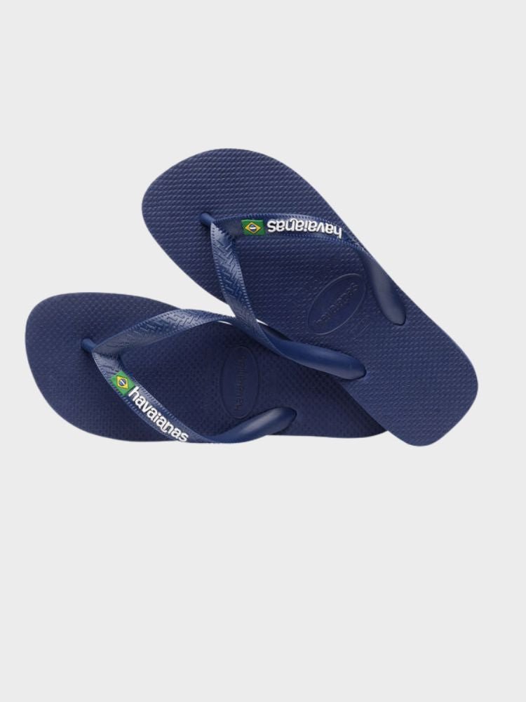 Brasil Logo Klipklapper - Unisex - Navy Blue - Gumpel & Co