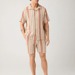 KNOWLEDGE COTTON APPAREL Fig Shorts - Herre - Red Stripe