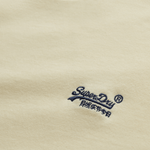 Organic Cotton Essential Logo Tshirt - Herre - Pastel Yellow/Navy - Gumpel & Co