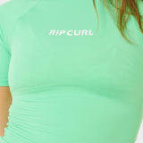 Rip Curl Molokai Ss Solid UPF UV trøjer - Dame - Green