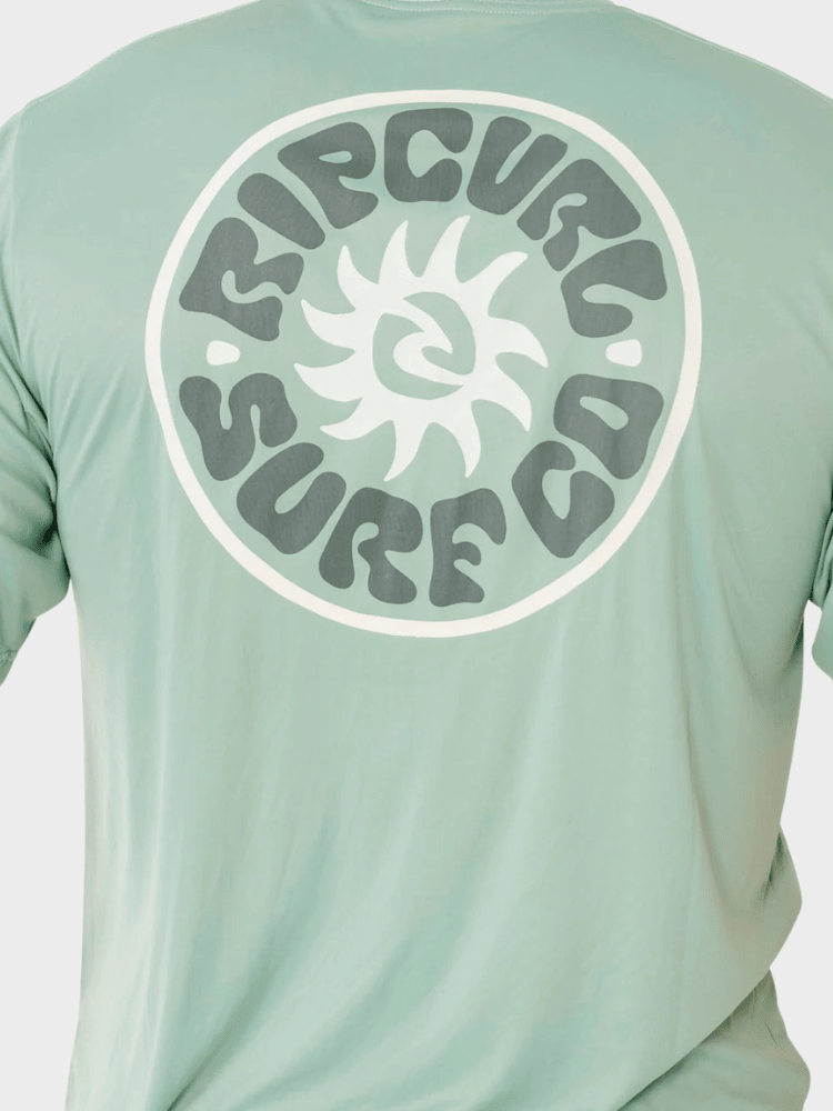 Rip Curl Pacific Rinse Surflite UPF S/S UV trøjer - Herre - Aloe