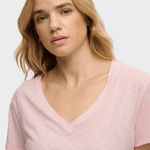 SUPERDRY Studios Slub Embroidered Tshirt - Dame - Pale Pink