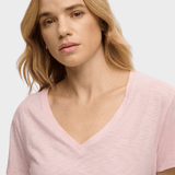 SUPERDRY Studios Slub Embroidered Tshirt - Dame - Pale Pink