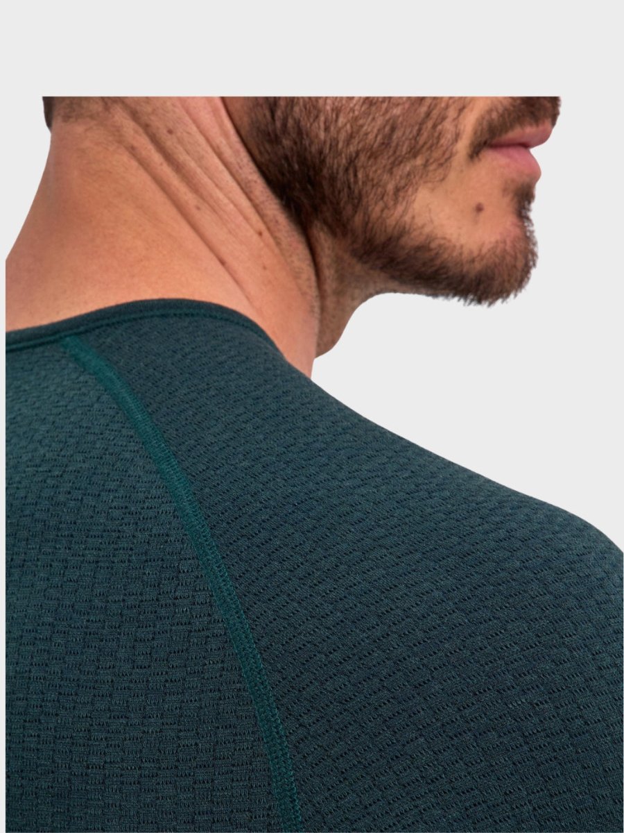 Mens Thermozone Long - sleeve shirt Wool - Tech - Holly - Gumpel & Co