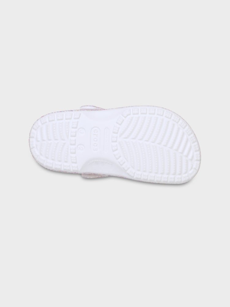 CROCS Classic Fantasy Glitter Clog Crocs - Børn - White