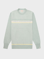 Pinstripe Crew - Herre - Faded Woad Green