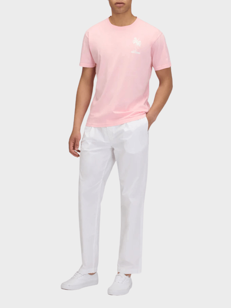 Sundek Palm Tree T-Shirt - Herre - Quartz Pink