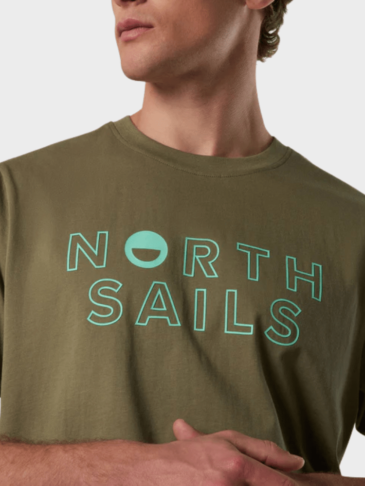 NORTH SAILS T-shirt med grafisk print - Herre - Deep Green