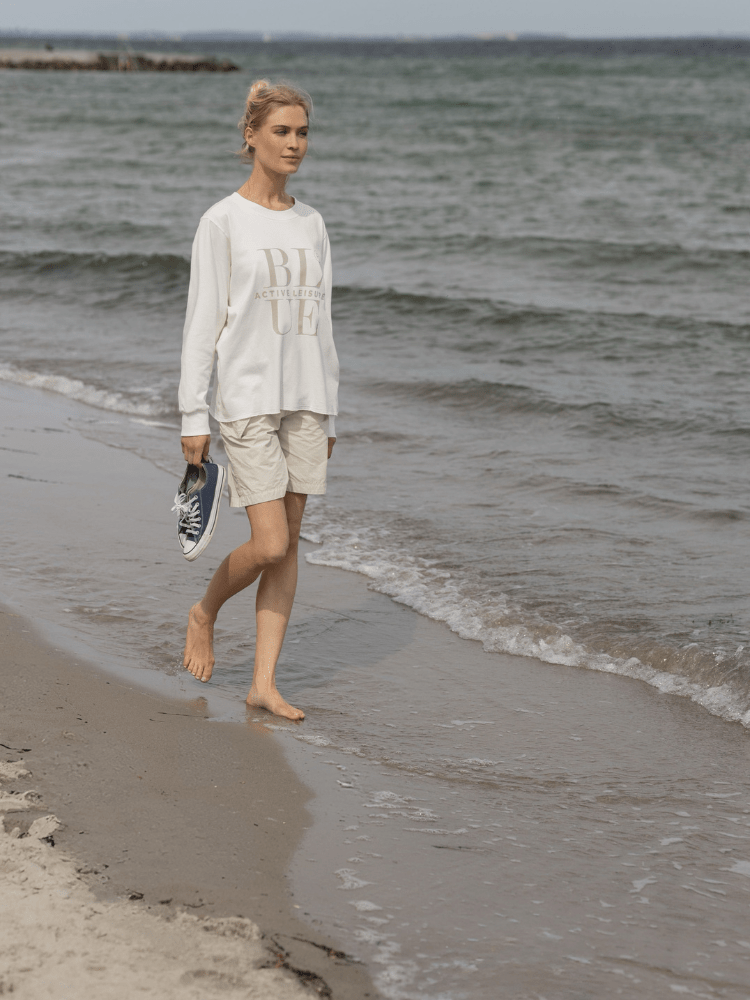 Joanna crewneck Sweat - Dame - Milk - Gumpel & Co