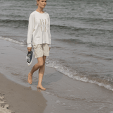 Joanna crewneck Sweat - Dame - Milk - Gumpel & Co