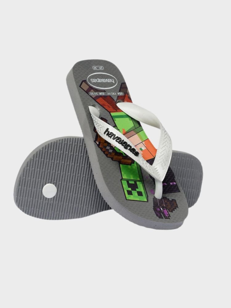 Minecraft Klipklapper - Børn - Steel grey/White - Gumpel & Co