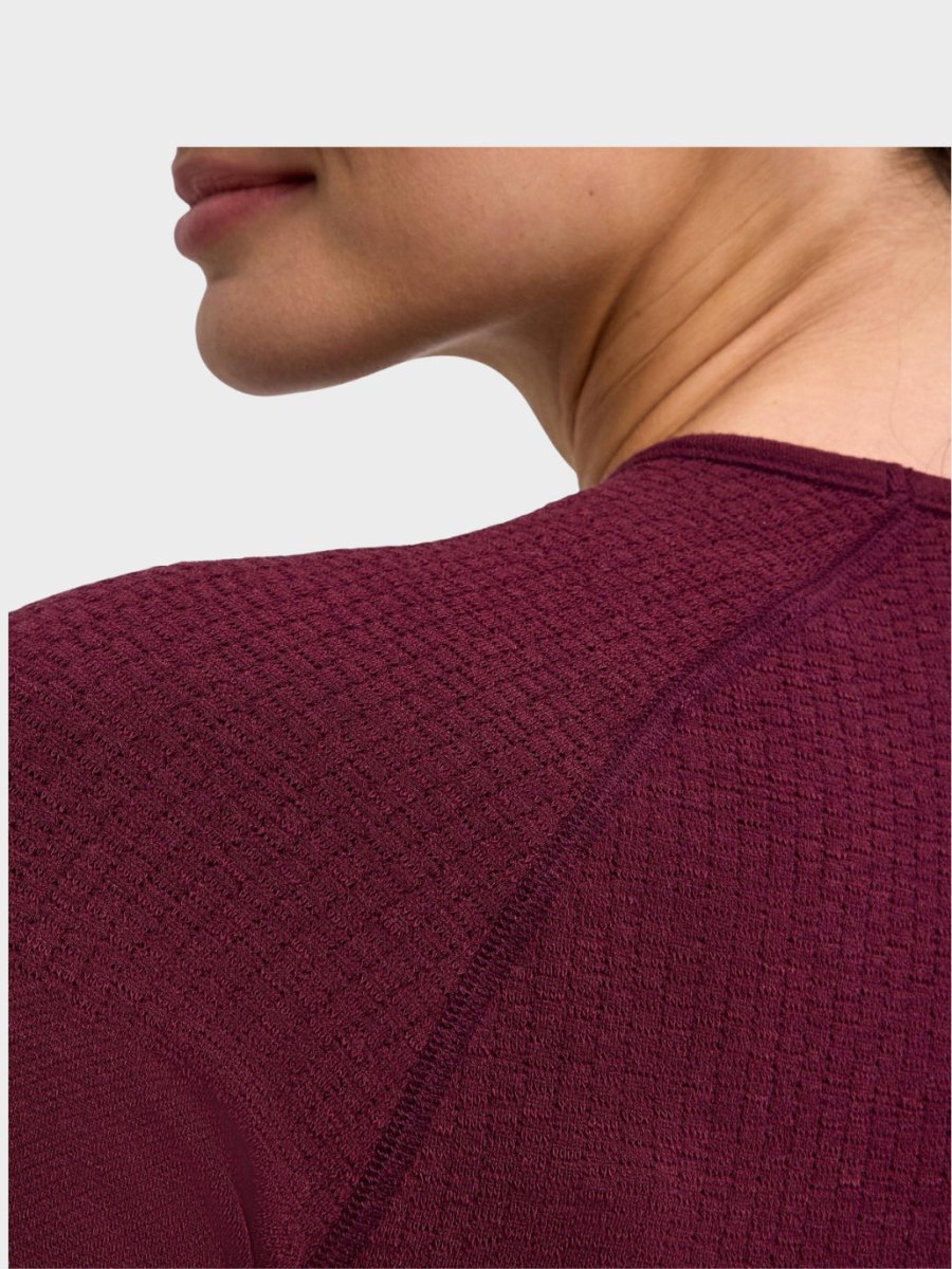 Womens Thermozone Long - sleeve shirt Wool - Tech - Barolo - Gumpel & Co