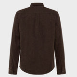 Dune regular flannel shirt Skjorte - Herre - Chocolate Torte