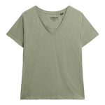 SUPERDRY Studios Slub Embroidered Tshirt - Dame - Dusty Sage