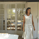 BLUE SPORTSWEAR Linea poplin Skirt - Dame - Chalk