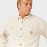 Premium Surf Cord L/S Skjorter - Herre - Sand Dune - Gumpel & Co