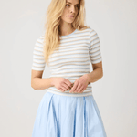 KNOWLEDGE COTTON APPAREL Rib T-shirt - Dame - Multi color stripe
