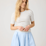 KNOWLEDGE COTTON APPAREL Rib T-shirt - Dame - Multi color stripe