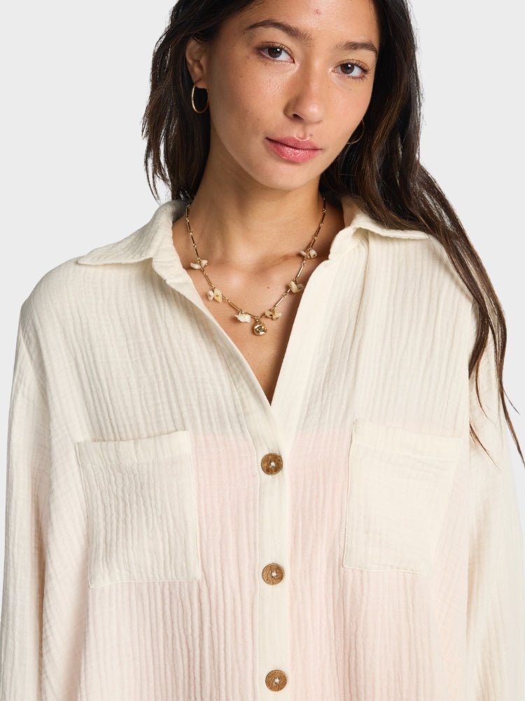 Billabong Swell Blouse Bluse Skjorte - Dame - Salt Crystal