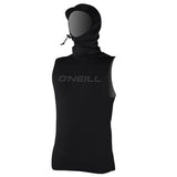 O´Neill Thermo X Vest W/Neo Hood Poncho - Unisex - Black
