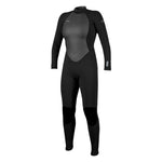 O´Neill Wms Reactor 2 3/2 Back Zip Full Våddragt - Dame - Black/Black