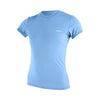 Wms Basic Skins S/S UV trøjer - Dame - Azurine