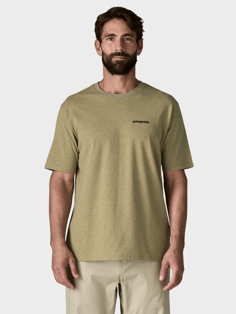 P6 Logo Responsibili Tshirt - Herre - P6 Outline: Gumtree Green - Gumpel & Co