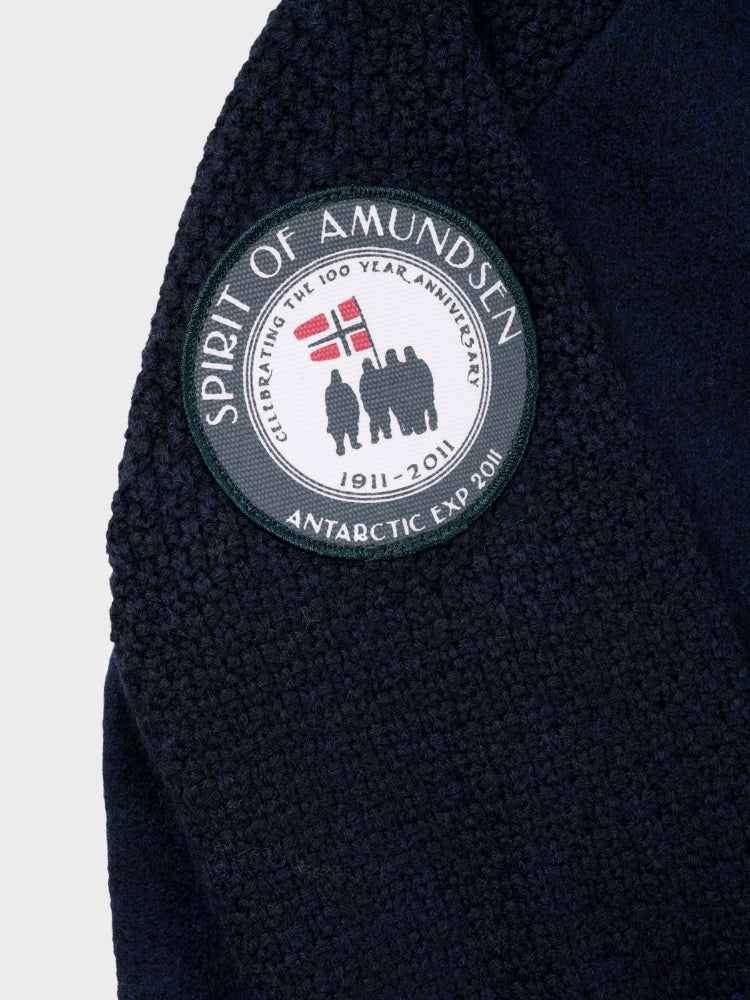 Amundsen W Boiled Hoodie Laced - Dame - Faded Navy