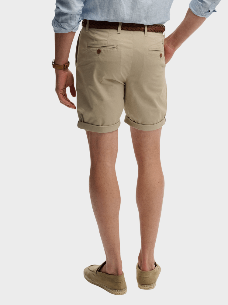 SUPERDRY Premium Regular Chino Shorts - Herre - Sandstone Brown