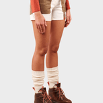 5 Inch Field Shorts - Dame - Off White / Tan - Gumpel & Co