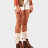 5 Inch Field Shorts - Dame - Off White / Tan - Gumpel & Co