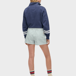 SUPERDRY Cotton Stripe Elastic Shorts - Dame - Peppermint Chalk Stripe