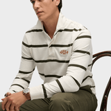 Vintage Athletic Stripe Rugby Polo - Herre - Athletic White Stripe - Gumpel & Co