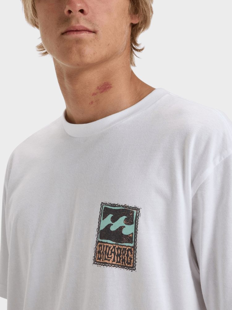 Stamp T-Shirt - Herre - Hvid - Gumpel & Co