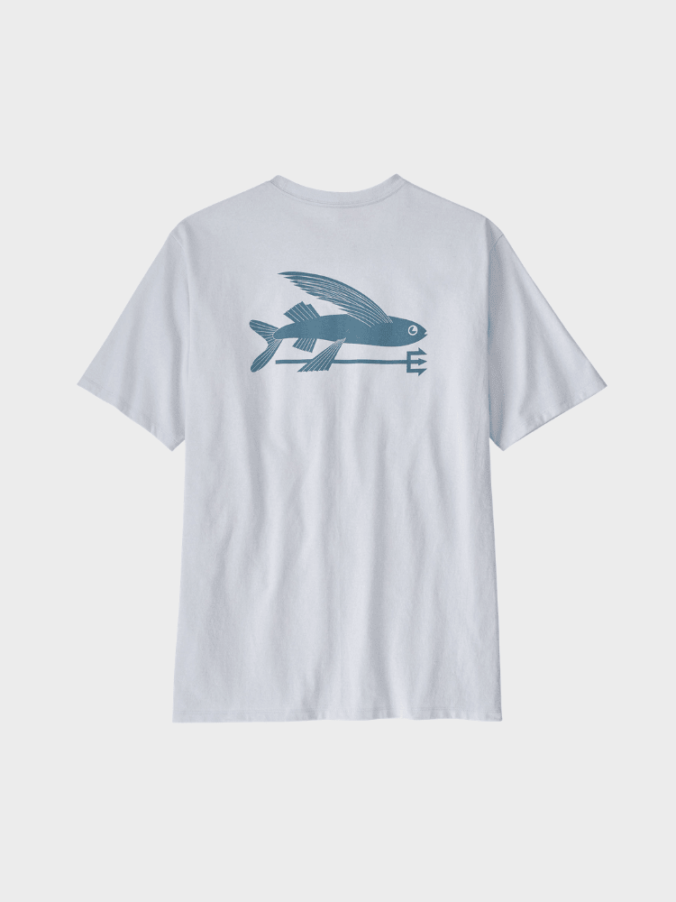 Patagonia Flying Fish Responsibili Tshirt - Herre - Hvid