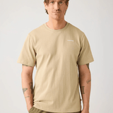 KNOWLEDGE COTTON APPAREL T-shirt m/tryk på ryggen - Herre - Twill