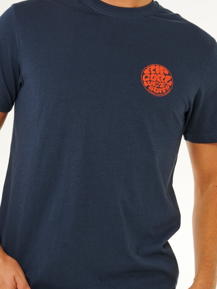Rip Curl Wettie Icon T shirt - Herre - Dark Navy