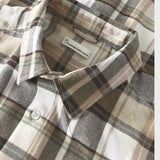Dune regular checked flannel shirt Skjorte - Herre - Brown check