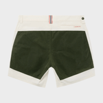 7 Inch Field Shorts - Herre - Off White / Green - Gumpel & Co