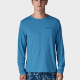 Long - Sleeved Capilene Cool Daily Skjorte - Boardshort Logo - Shore Blue - Light Shore Blue X - Dye - Gumpel & Co